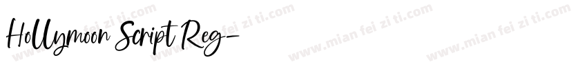 Hollymoon Script Reg字体转换
